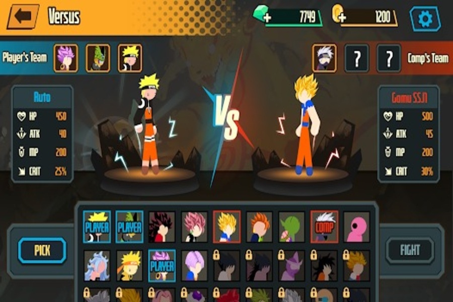 Banner Stickman Dragon Fight