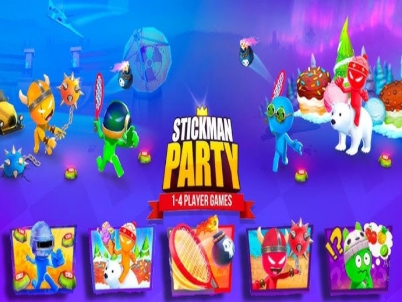 Thiết Kế Nhân Vật Stickman Hài Hước Trong Stickman Party Hack