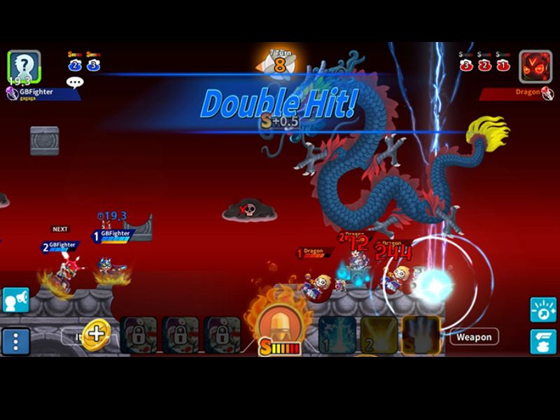Đồ họa 2D đẹp mắt và sinh động với Gunbound Legend Vua Tọa Độ Mod APK