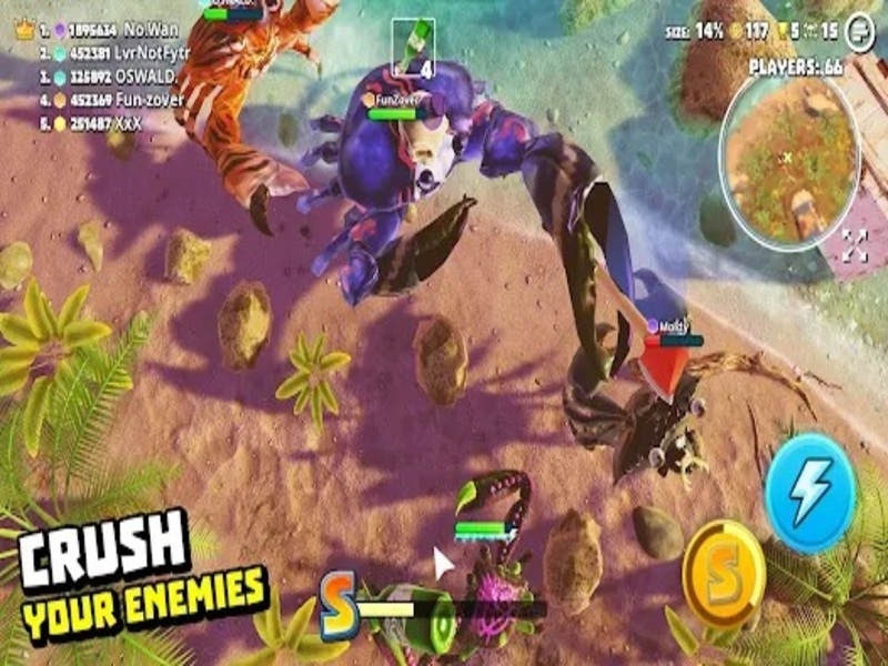 Đồ Họa 3D Sinh Động Hiệu Ứng Chiến Đấu Rõ Ràng Trong Hack King Of Crabs