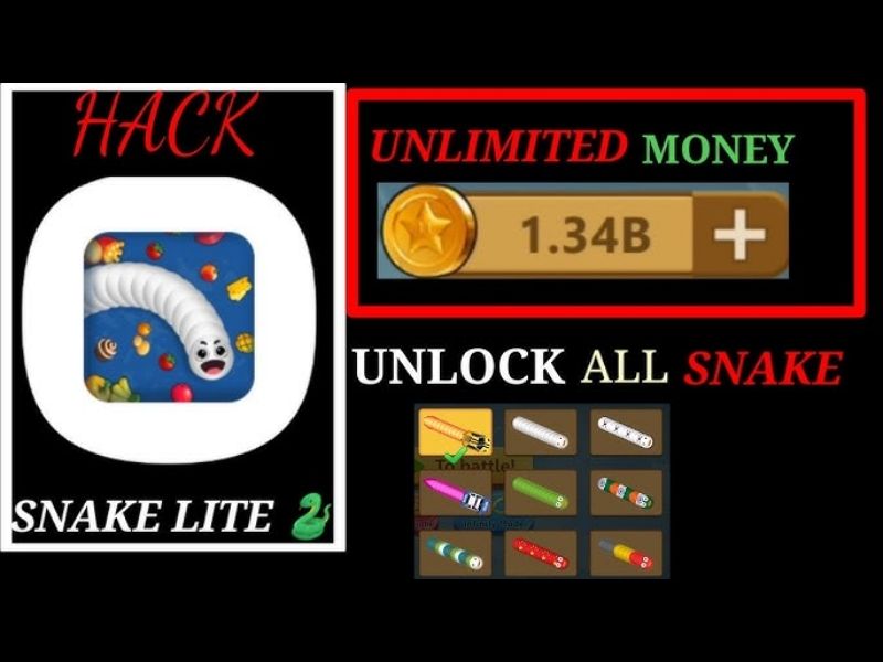 Mod vô hạn xu và tiền trong Hack Snake Lite