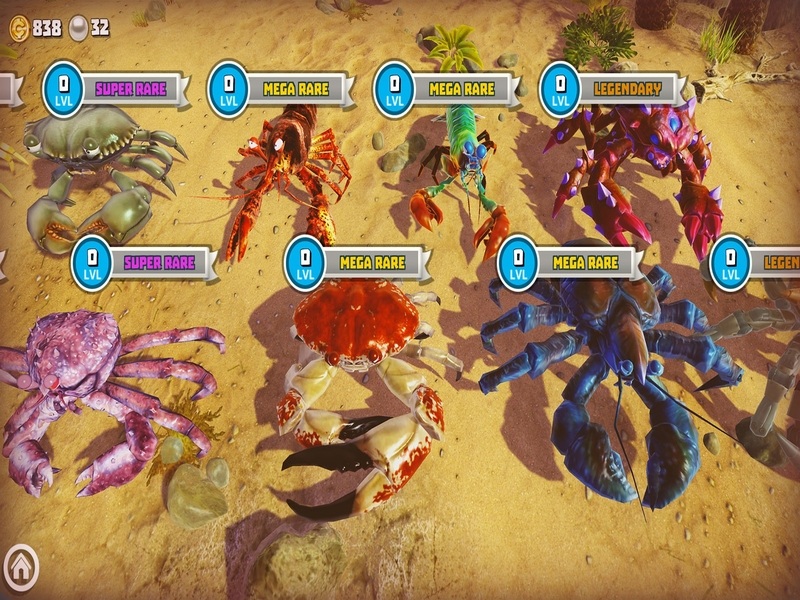 Nhiều Loại Cua Với Khả Năng Đặc Biệt Riêng Trong Hack King Of Crabs