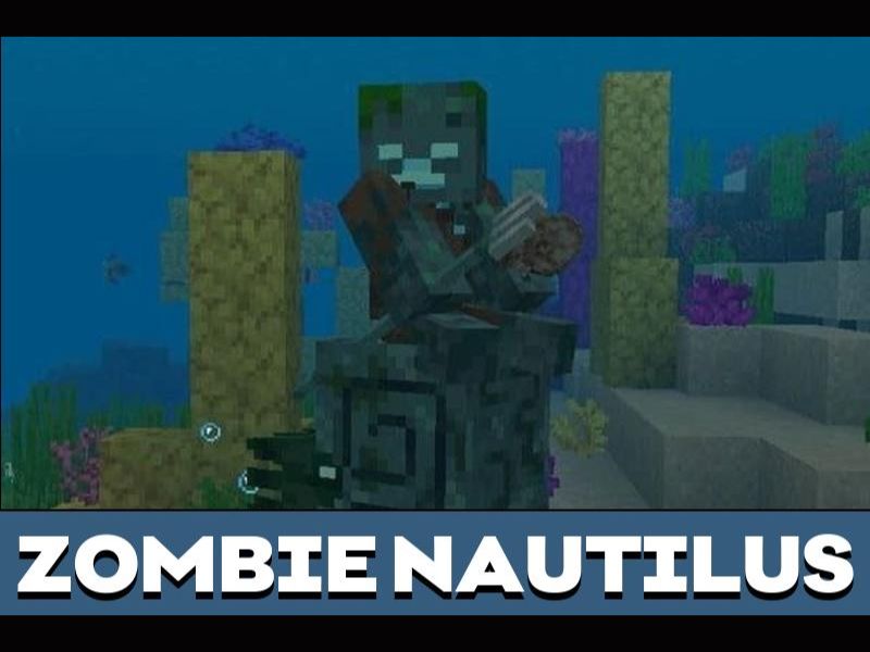 Zombie Nautilus trong Androidmentor Minecraft