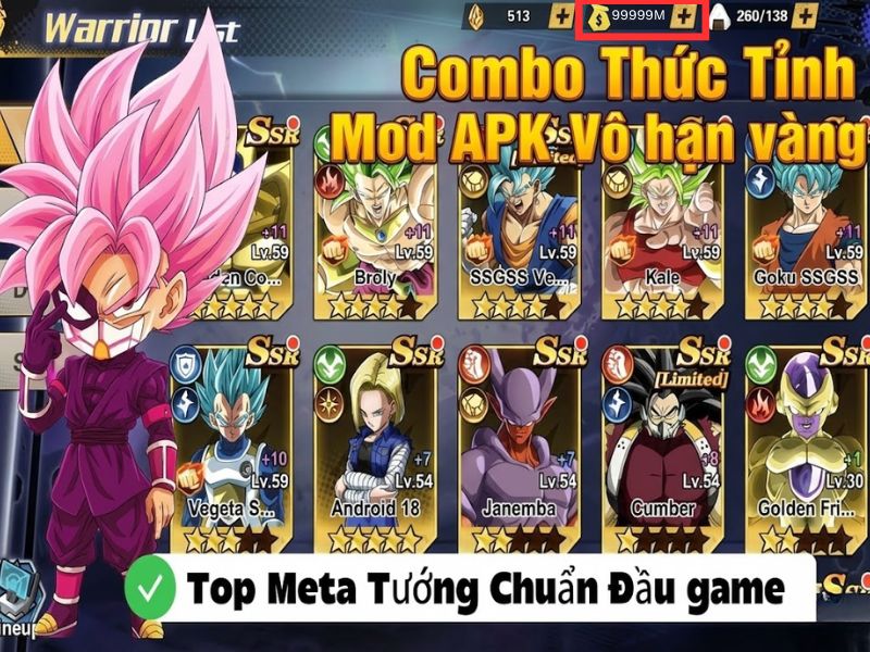 Điểm Nổi Bật Của Combo Thức Tỉnh Huyền Thoại Mod Vô Hạn Tiền