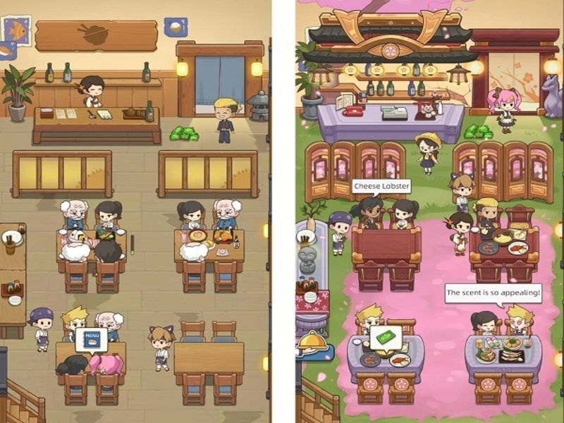 Nâng Cấp Và Tân Trang Tiệm Sushi trong Hack Tiệm Sushi Mơ Ước
