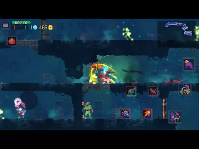 Đồ họa Pixel Art tinh tế trong Dead Cells Apk
