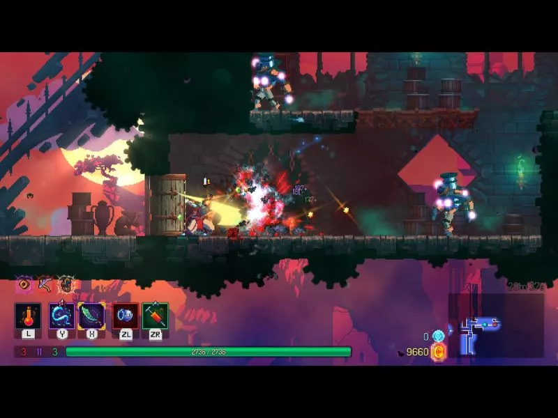 Lối chơi nhịp độ nhanh trong Dead Cells Apk