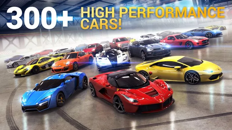 Bộ sưu tập hơn 300 xe đua trong Hack Asphalt 8