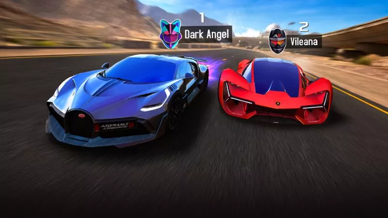 Đồ họa 3D chất lượng cao với hiệu ứng ánh sáng ấn tượng trong Hack Asphalt 8