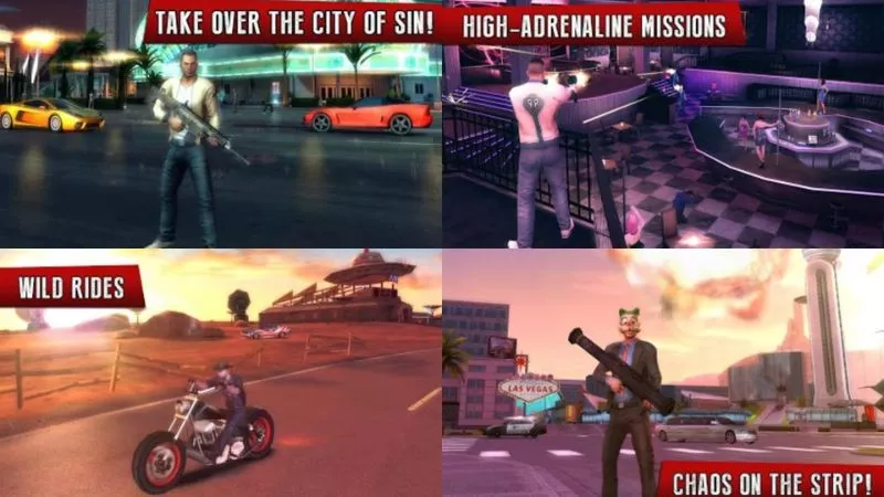 Khám Phá Thế Giới Mở Rộng Lớn Trong Gangstar Vegas MOD