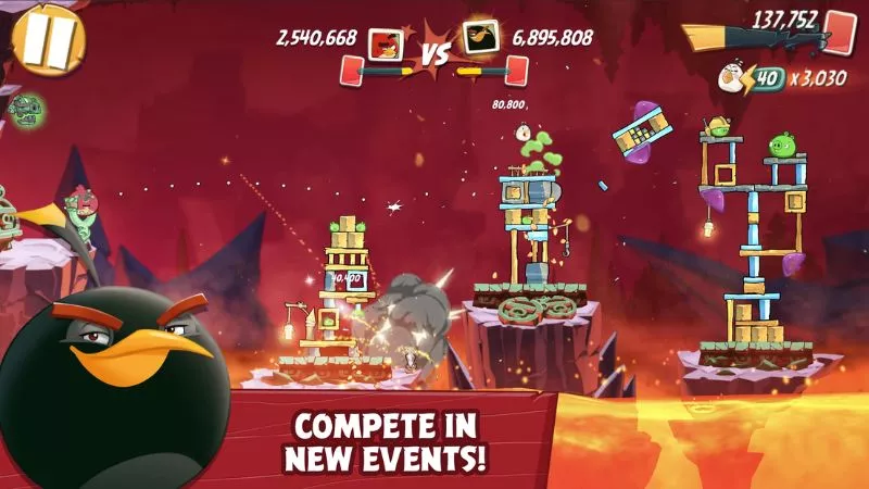 Tải Hack Angry Birds 2 (Vô Hạn Tiền, Năng lượng) v8.0.0 5 Hình ảnh rực rỡ, âm thanh sống động trong Hack Angry Birds 2