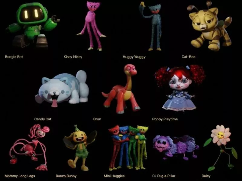 Tải Poppy Playtime Chapter 2 APK (Bản Full) v1.42 Miễn Phí 3 Nhân vật đáng sợ mới xuất hiện trong Poppy Playtime Chapter 2 APK