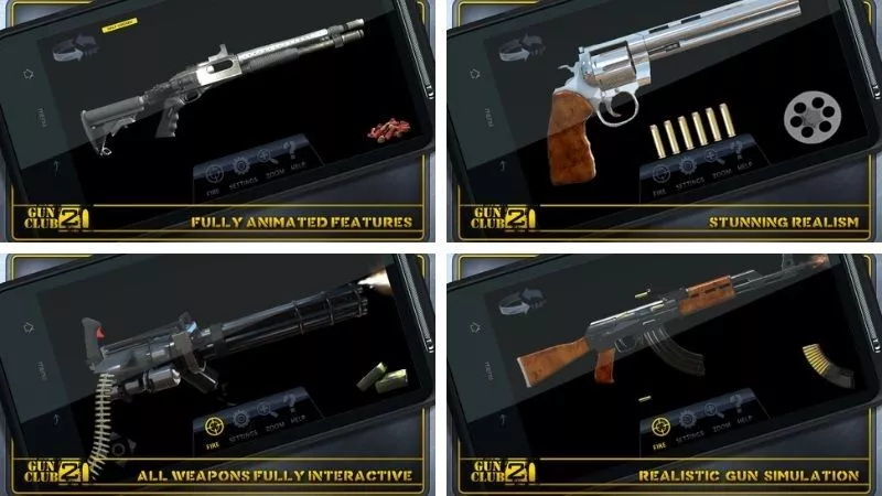 Hệ Thống Vũ Khí Phong Phú Trong Gun Club 2 Mod APK