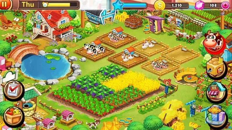 Trải Nghiệm Đồ Họa 3D Mô Phỏng Nông Trại Sống Động Trong Hay Day MOD APK