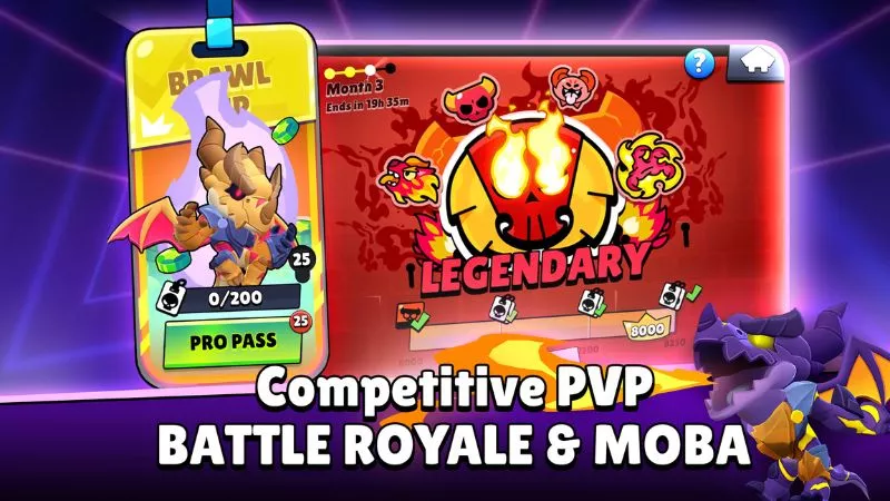 Brawl Stars APK với chế độ Brawl Ball.