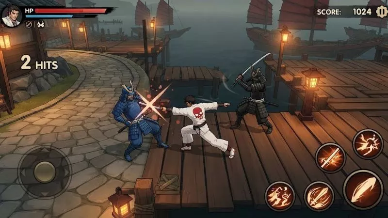 Chiến đấu trong Legacy of Ninja mod apk