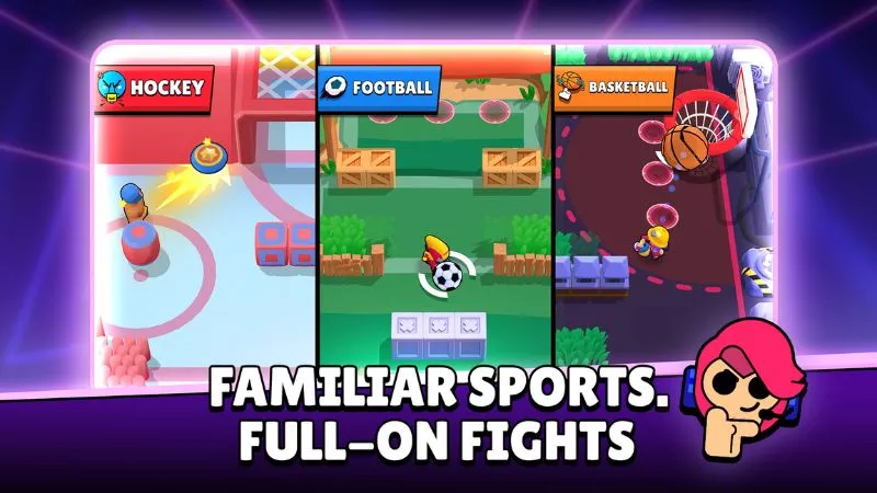 Gameplay Brawl Stars APK khi tận dụng địa hình.
