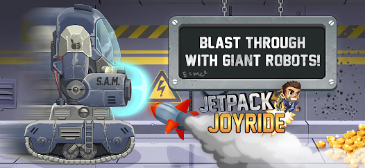 Mục tiêu trong Jetpack Joyride là chạy xa đến đâu